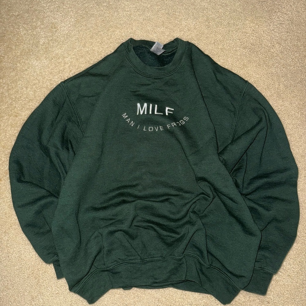 MILF (man i love frogs) crewneck